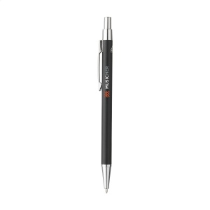 Stylo à bille à encre bleue avec un corps mince en déchets d'aluminium