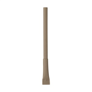 Le corps et le capuchon de ce stylo à bille à encre bleue sont fabriqués à partir de papier recyclé et étroitement roulé 3