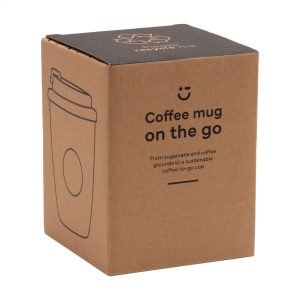 Tasse à café pour emporter, à double paroi, est fabriqué à partir de marc de café et de déchets de canne à sucre 6