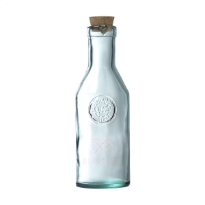 Bouteille d'eau décorative avec bec verseur en verre de qualité robuste, 100% recyclé