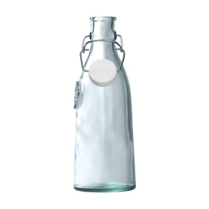 Bouteille décorative à bouchon mécanique fabriquée en verre de qualité robuste, 100% recyclé 4