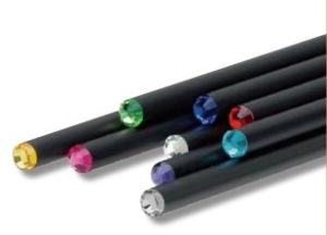 Crayons Noirs avec strass