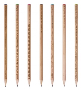 Crayon bois naturel avec strass