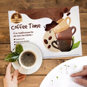 Set de table papier graine 130g 297x420mm - graines de fleurs