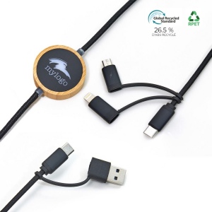 Câble recyclé 5-en-1 avec LED - BLUETECH 3
