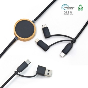 Câble recyclé 5-en-1 avec LED - BLUETECH 4