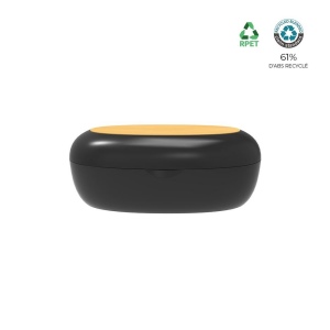 Ecouteurs Bluetooth ABS recyclé et bambou FSC - BLUETECH 4