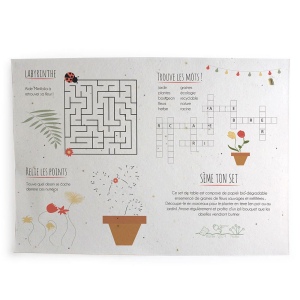 Set de table papier graines A3 3