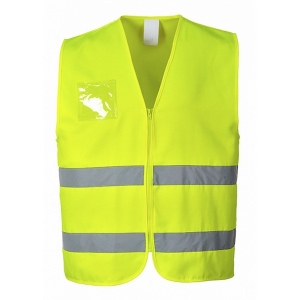Gilet hivis polycoton à zip 2