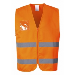 Gilet hivis polycoton à zip