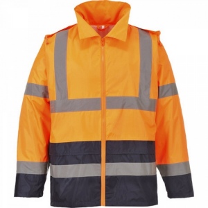 Veste de pluie hi-vis bicolore