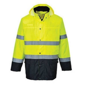 Veste de pluie hv bicolore