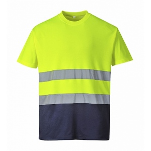 T-shirt coton bicolore 2