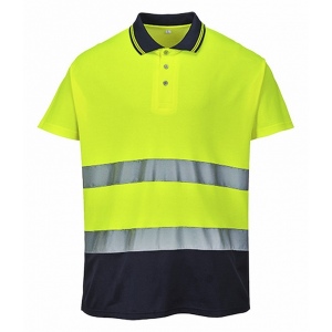 Polo coton bicolore 2
