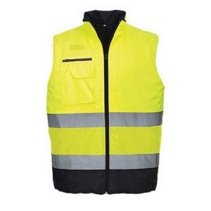Gilet bodywarmer hv bicolore
