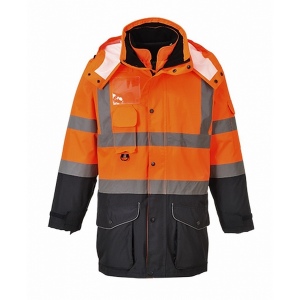 Parka hi-vis trafic contraste