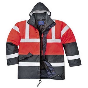 Parka bicolore traffic