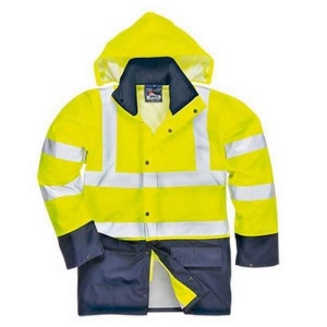 Veste de pluie bicolore pu