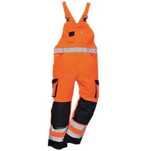 Cotte à bretelles hv bicolore