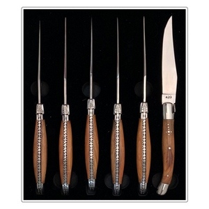 Set de 6 couteaux de table 'Tradition', olivier 6