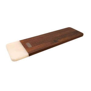 Planche à découper en acacia et marbre blanc 'Stavanger' (XL) 2