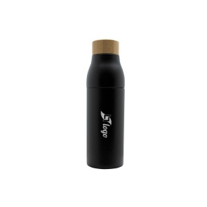Bouteille isotherme dévissable 'Shima', bouchon bambou, 600 ml 4