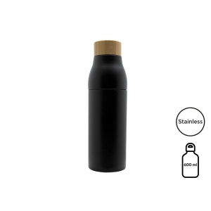 Bouteille isotherme dévissable 'Shima', bouchon bambou, 600 ml 2
