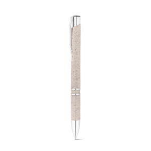 BETA WHEAT. Stylo bille en paille de blé et ABS avec attache 4