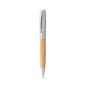 FUJI. Stylo bille en bambou et métal avec étui 8