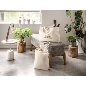 GIRONA. Sac en coton (50%), coton recyclé (30%) et polyester (20% rPET) (220 g/m²) 3