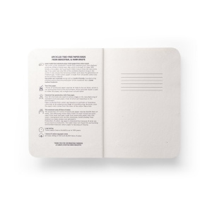 ORGANIC SEMI-RIGID. Bloc-notes A5 avec couverture semi-rigide en matière organique d'éléphant (80%) 7