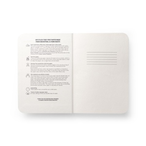 COFFEEPAD SEMI-RIGID. Bloc-notes A5 avec couverture semi-rigide fabriquée à partir de déchets de coques de café (65%) 8