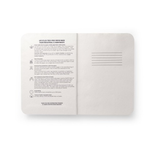 TEAPAD SEMI-RIGID. Bloc-notes A5 avec couverture semi-rigide fabriquée à partir de déchets de feuilles de thé (65%) 8