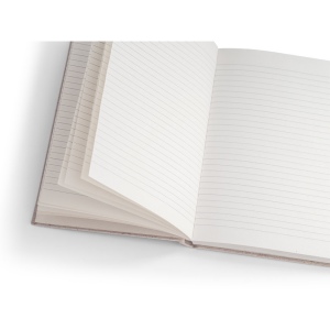 ORGANIC RIGID. Bloc-notes A5 avec couverture rigide fabriquée à partir de matière organique d'éléphant (80%) 8