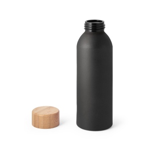 QUETA. Bouteille 550mL en aluminium avec bouchon en bambou 6