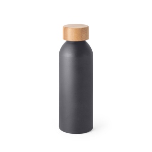 QUETA. Bouteille 550mL en aluminium avec bouchon en bambou 4