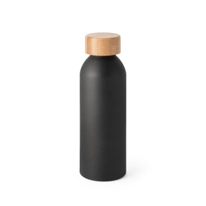 QUETA. Bouteille 550mL en aluminium avec bouchon en bambou 2