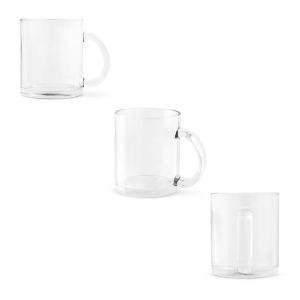 CARMO. Mug en verre 350ml pour sublimation