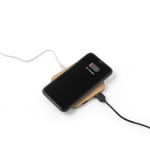 DALTON. Chargeur sans fil 15W superfast en bambou 6