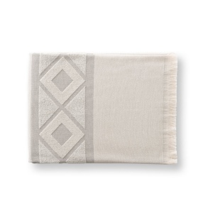MALEK. Serviette de toilette multifonctionnelle et de bain (350g/m²) en coton léger et résistant (85%) et en coton recyclé (15%) 18