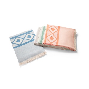 MALEK. Serviette de toilette multifonctionnelle et de bain (350g/m²) en coton léger et résistant (85%) et en coton recyclé (15%) 8