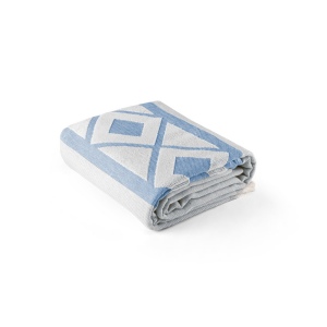 MALEK. Serviette de toilette multifonctionnelle et de bain (350g/m²) en coton léger et résistant (85%) et en coton recyclé (15%) 11