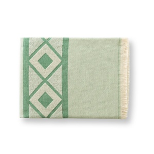 MALEK. Serviette de toilette multifonctionnelle et de bain (350g/m²) en coton léger et résistant (85%) et en coton recyclé (15%) 13
