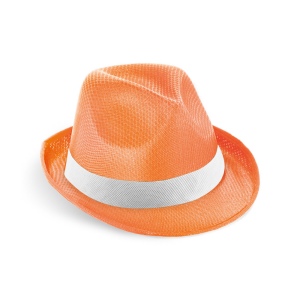 MANOLO POLI. Chapeau en PP avec ruban en polyester blanc 8
