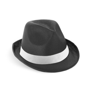 MANOLO POLI. Chapeau en PP avec ruban en polyester blanc 3