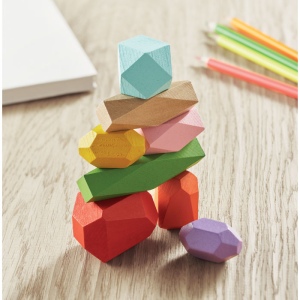 8 Pieces en bois empilables - DOLMEN 6