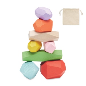 8 Pieces en bois empilables - DOLMEN 2