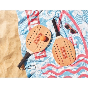Set beach tennis en bois de ros - PALAS 6