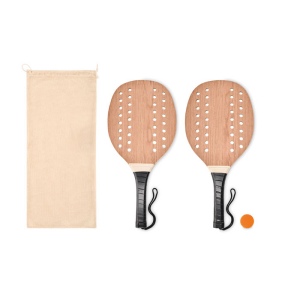 Set beach tennis en bois de ros - PALAS 2