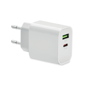 Chargeur 18W 2 ports, prise UE - PORT